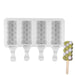 NY Cake Honeycomb 4-cavity silicone cakesicle mold for cake pops, chocolate, mousse, ice cream bars and frozen desserts