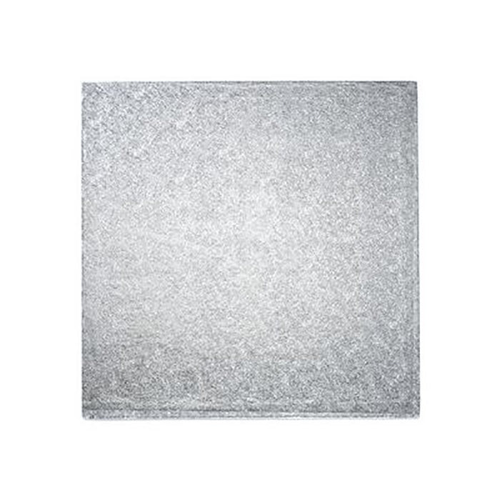 square silver foil cake board cake drum multiple sizes