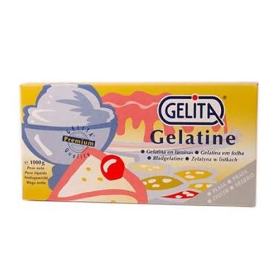 Silver gelatin sheets 160–190 Bloom leaf gelatin for baking and desserts