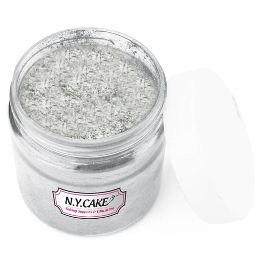 Metallic silver luster dust powder for fondant and cake decorating