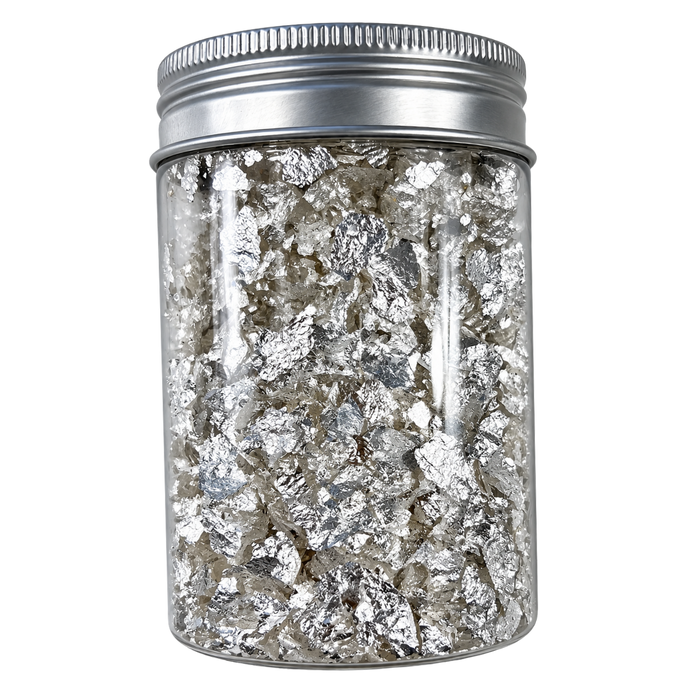 Edible Silver Flakes – Small Cut 1g