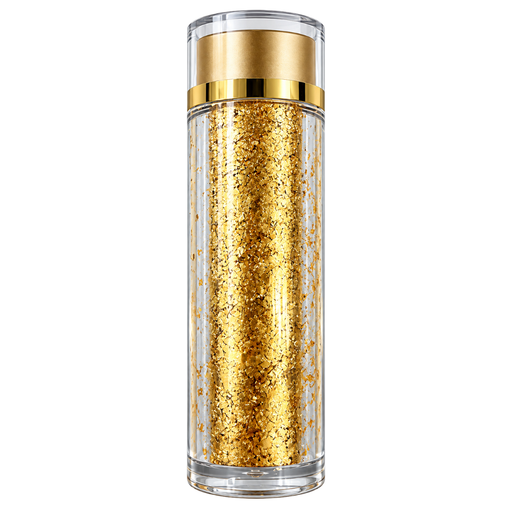 1g container of edible gold flakes for decorating cakes, chocolates, pastries and desserts.