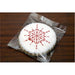 Cookie decorated with Small Jeweled Snowflake stencil design