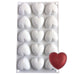 NY Cake Small Pillow Heart silicone mold with 15 heart cavities for mousse cakes, chocolate, frozen desserts and pastries