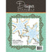 5 inch snowflake cookie cutter and two decorating stencils for Christmas cookies