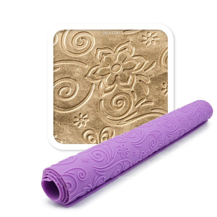 floral fondant impression mat spring bloom silicone cake decorating texture