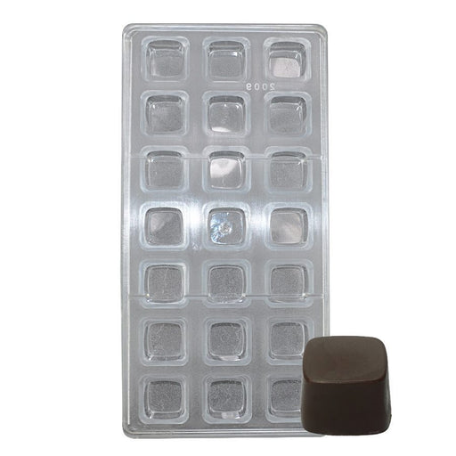 Square chocolate mold polycarbonate 21 cavity