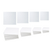 square white foil cake board half inch drum