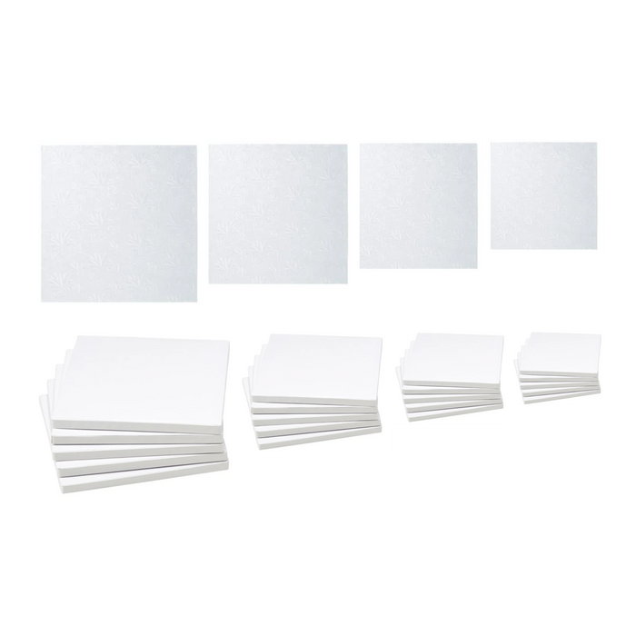 Square White Foil Cake Board