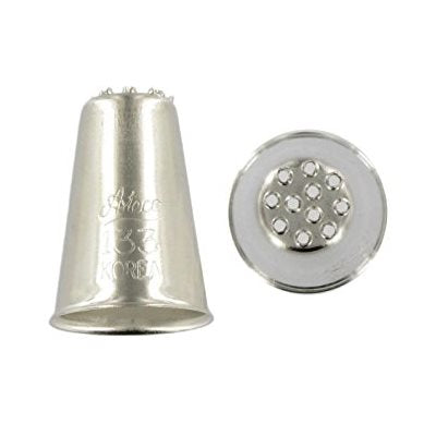 Ateco #133 stainless steel grass piping tip for creating grass, fur, hair and textured buttercream decorations on cakes and cupcakes