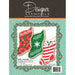 Christmas Stocking cookie cutter and stencil set with three holiday designs