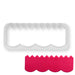 Straight fondant frill cutter for creating ruffle borders and decorative cake edges