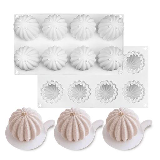 Succulent cactus silicone mold for chocolate, mousse, and dessert decorating