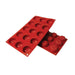 Red sunflower silicone baking mold for floral cakes, cupcakes, chocolates, mousse desserts, candy making, and decorative baking treats