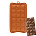 Flexible silicone mold with one large swirled geometric breakaway chocolate bar cavity for chocolate, candy, fondant, soap, and wax melts.