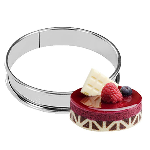 Round Tart Ring 3/4" Tall - NY Cake | Cake Decorating & Baking Supplies