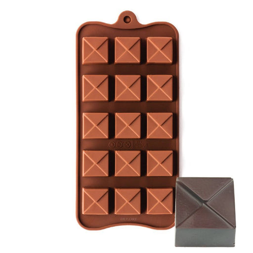 Tiered square silicone chocolate mold