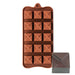 Tiered square silicone chocolate mold