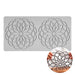 large geometric lace tuile silicone mold for cake decoration