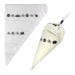 12 inch tipless disposable piping bags pack of 10 by NY Cake for cake decorating, buttercream frosting, cupcakes, cookies, and pastries.