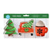 Tree Farm 3-piece Christmas cookie cutter set with tree truck and mug