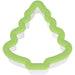 Wilton Christmas tree cookie cutter 3 inch light green grippy plastic cutter for holiday baking, Christmas cookies and fondant decorating