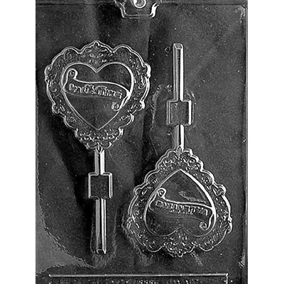 Be My Valentine Lollipop Chocolate Candy Mold - NY Cake | Cake Decorating & Baking Supplies