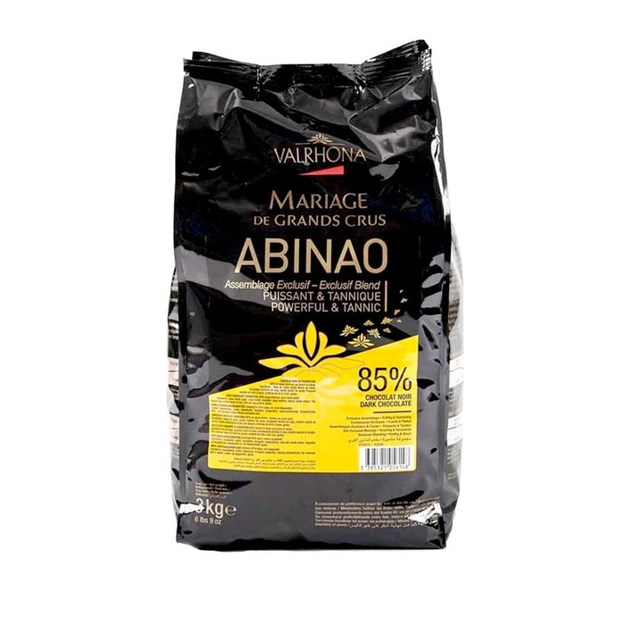 Abinao 85% Cocoa Feves By Valrhona 6lb 9oz - NY Cake | Cake Decorating & Baking Supplies