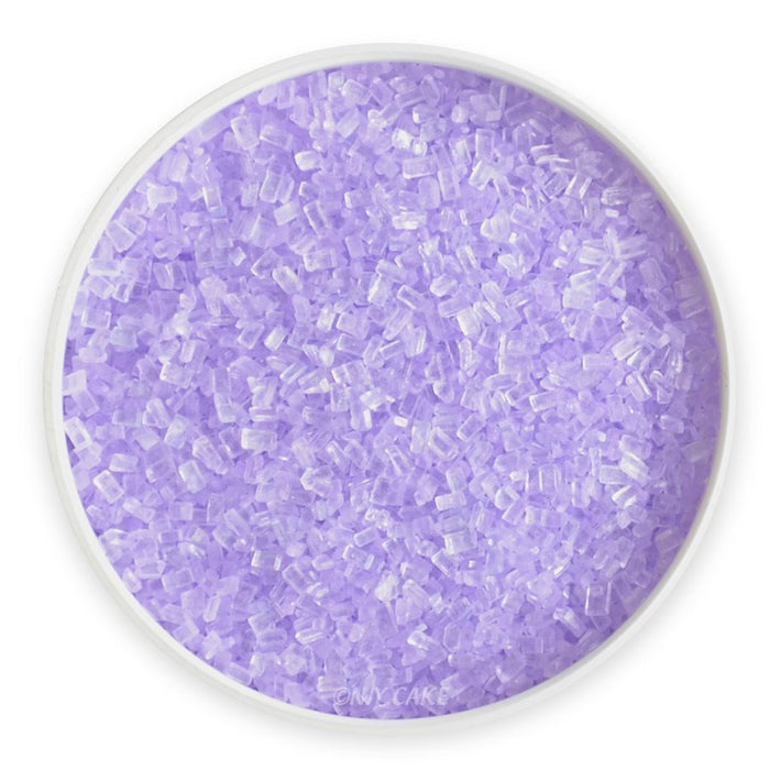 Violet coarse sugar crystals for baking