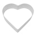 White Heart Cookie Cutter 3 1/4 Inch - NY Cake | Cake Decorating & Baking Supplies