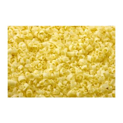 White Chocolate Curls 8 Ounces - NY Cake | Cake Decorating & Baking Supplies