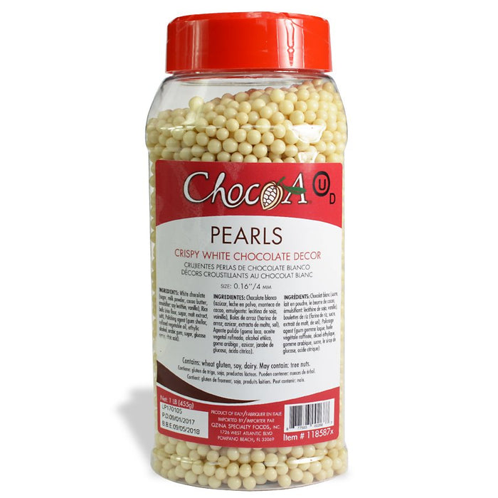 White Chocolate Pearls 4mm - NY Cake | Cake Decorating & Baking Supplies