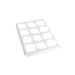 White paperboard cupcake insert for 12 mini cupcakes compatible with bakery box CUP025