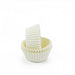 White greaseproof mini cupcake baking cup liners for mini cupcakes, muffins and bite-sized treats.