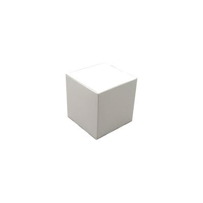 White 4 x 4 x 4 inch cupcake box for one standard cupcake compatible with CN002 insert for bakery packaging and retail display