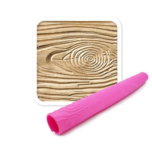 woodgrain fondant impression mat wood texture cake decorating tool
