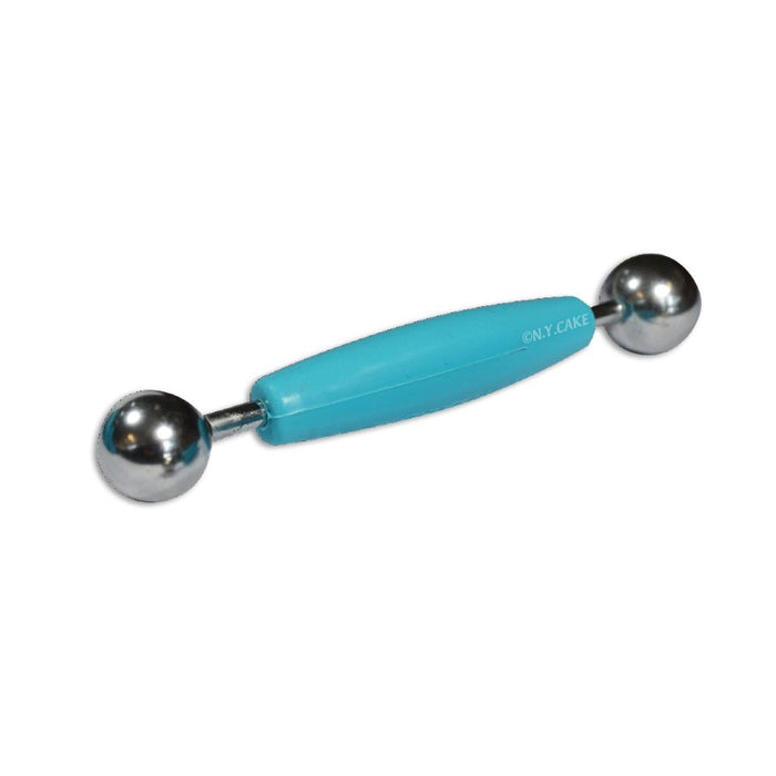 Extra large fondant ball tool with dual stainless steel ends for gum paste flower shaping