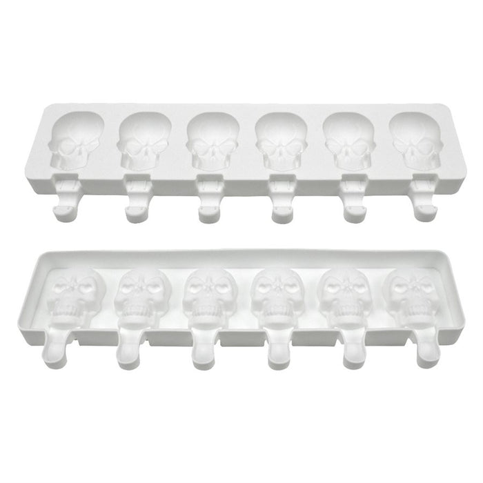 Silicone Mold for Cakesicles, "Skull" Shape - 6 Cavity - NY Cake | Cake Decorating & Baking Supplies