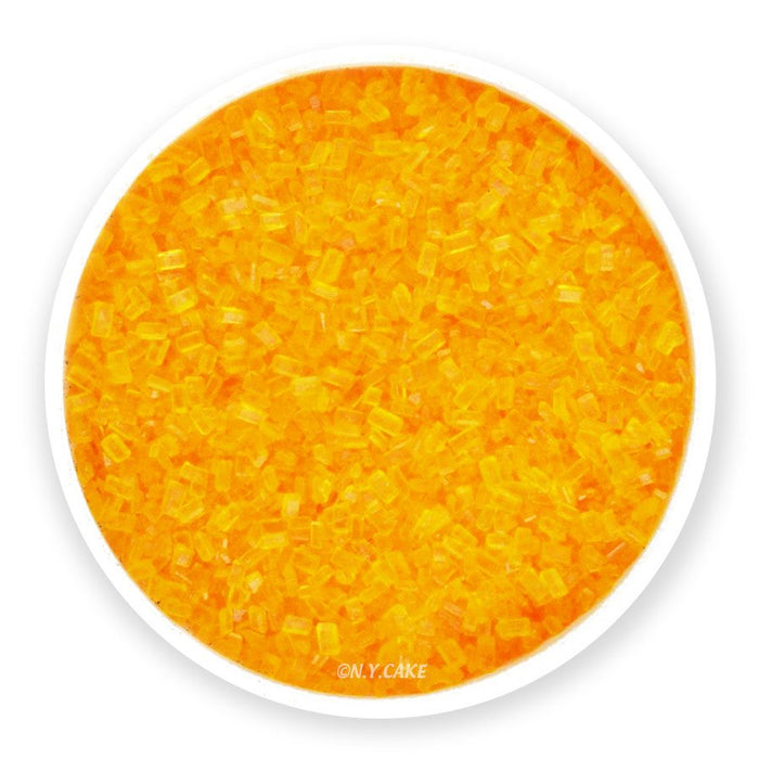 Yellow coarse sugar crystals for desserts