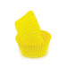 Yellow glassine standard-size cupcake baking cups with greaseproof design, available in packs of 50 or 500.
