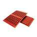 Flexible zig zag silicone baking mold for chocolates, fondant, jellies, sugar work, ice cream, soap making, and other decorative treats.
