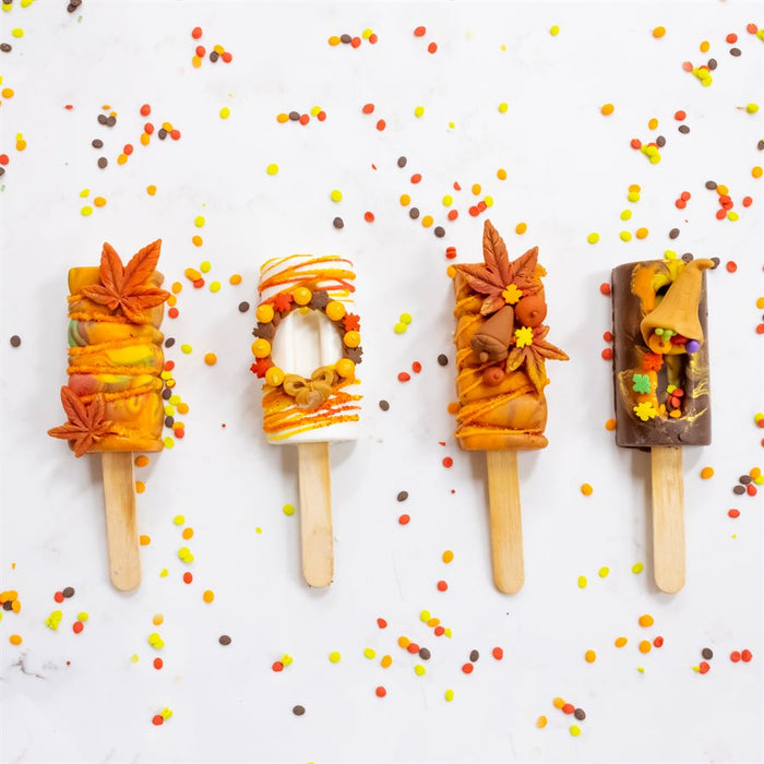 Silicone Mold for Ice Cream Pops, Drizzle Shape - 4 Cavity — NYCake.com