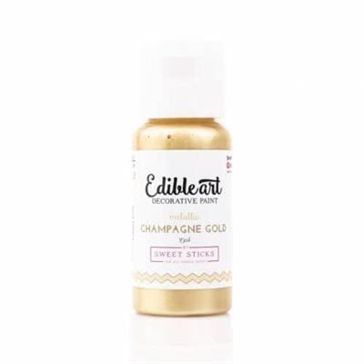 Metallic Champagne Gold Edible Art Paint By Sweet Sticks - NY Cake | Cake Decorating & Baking Supplies