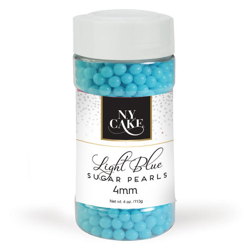 Blue sugar pearls 4mm edible cake decorating sprinkles