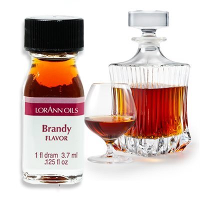 Brandy Oil Flavoring 1 Dram - NY Cake | Cake Decorating & Baking Supplies