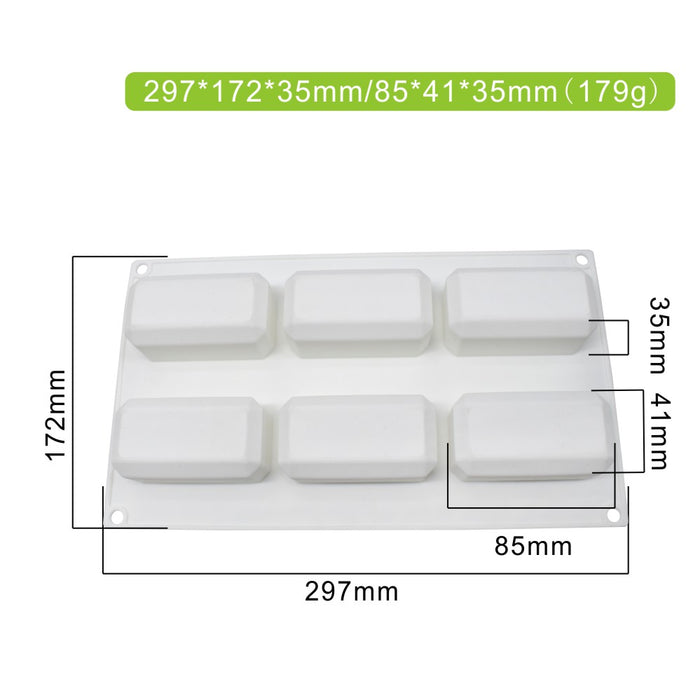 Silicone brick mold used for baking cakes and desserts