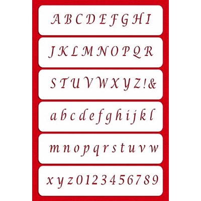 Alphabet Cake Stencil Set - NY Cake | Cake Decorating & Baking Supplies