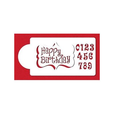 Happy Birthday Stencil - NY Cake | Cake Decorating & Baking Supplies