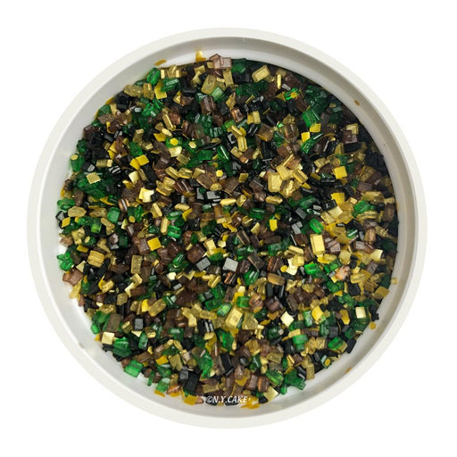 Camo Glittery Sugar 3 Ounces - NY Cake | Cake Decorating & Baking Supplies