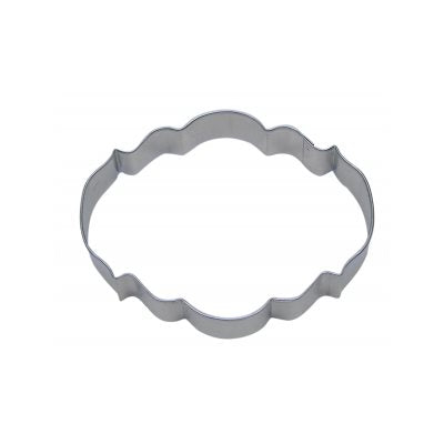 Elegant Plaque Cookie Cutter 4 1/4 Inch - NY Cake | Cake Decorating & Baking Supplies